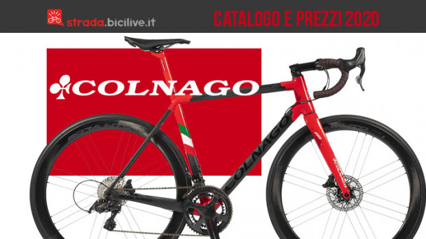 Il catalogo e listino prezzi 2020 delle bici da strada e gravel di Colnago