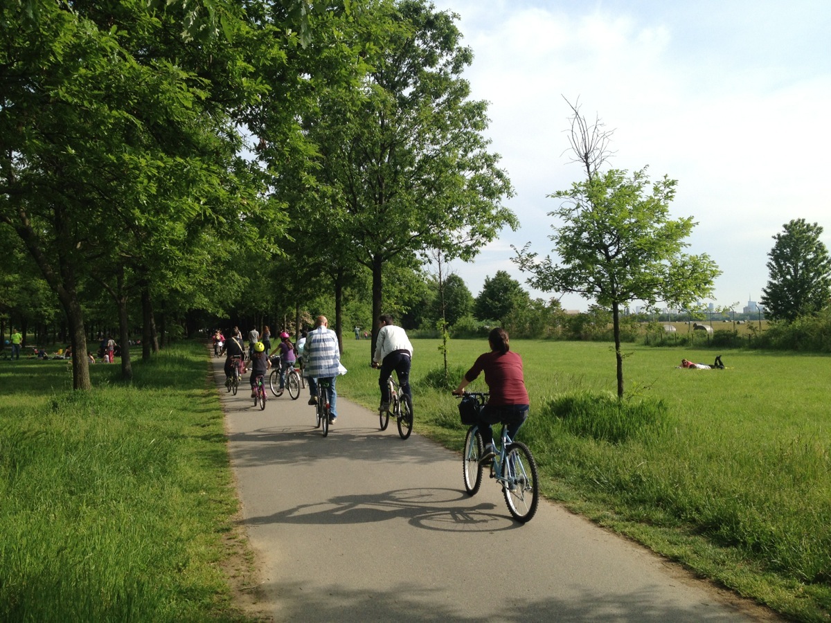 In bici solo al parco… purtroppo.