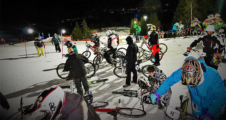 Dual Slalom in mtb sulla neve? A Bielmonte col White Bike!