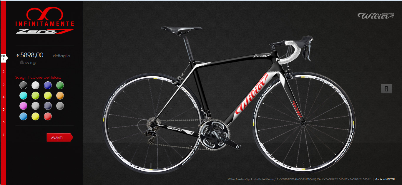 Wilier Zero.7: “Infinitamente” personalizzabile