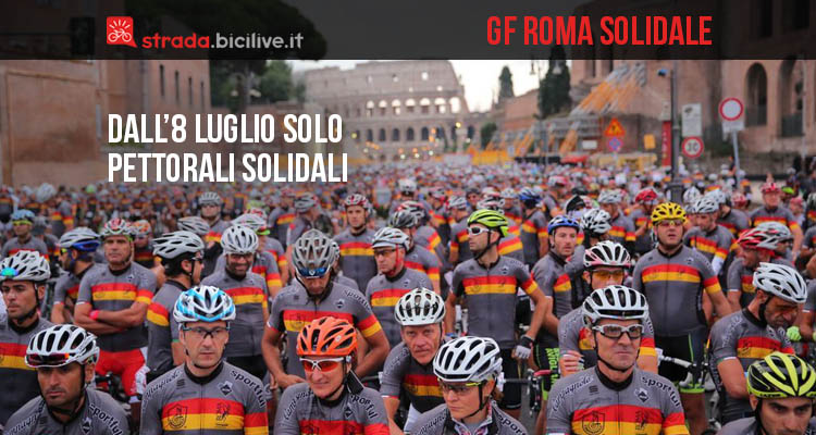 Granfondo Roma 2015: dall’8 luglio solo pettorali solidali