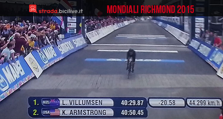 Mondiali ciclismo Richmond 2015: Appelt (Crono juniors uomini) e Villumsen (Crono élite donne) a segno