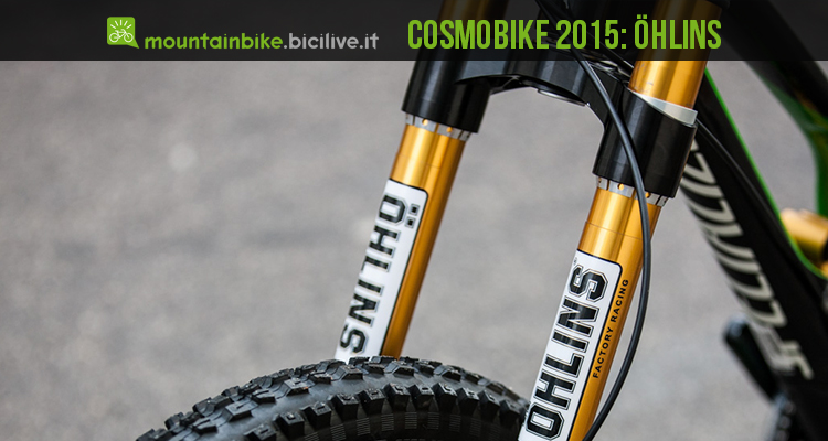 Cosmobike 2015: nuova forcella e ammortizzatore per Öhlins