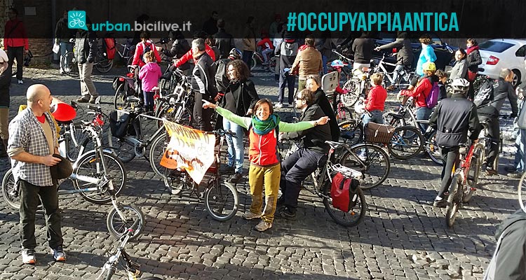 #OccupyAppiaAntica: i ciclisti di Roma per un’Appia pedonale