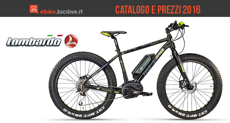 Bici elettriche Lombardo: catalogo e listino prezzi 2016