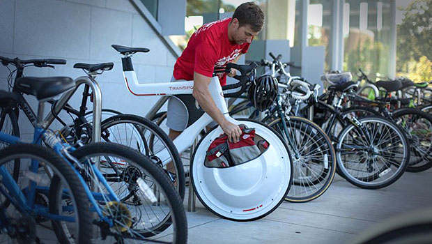 Transport: il bagagliaio è nella ruota della bici