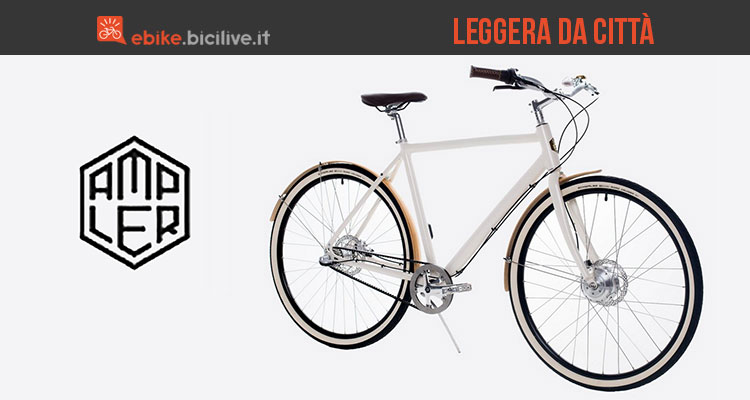 Ampler, la bici urbana a pedalata assistita che pesa appena 14 chili