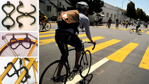 Lucchetto per biciclette VK Double Lock con doppia chiusura di sicurezza