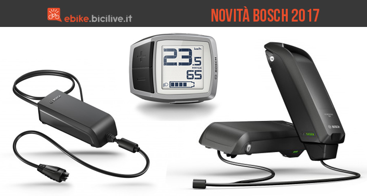 Bosch presenta tre novità per le biciclette elettriche nel 2017