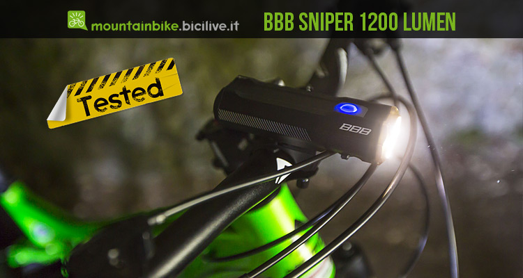 Test faretto a led BBB Sniper, 1200 lumen per le uscite notturne