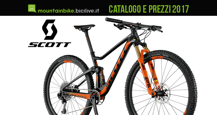 Catalogo e listino prezzi mtb Scott 2017