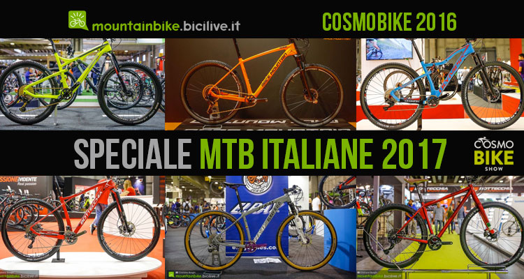 foto delle mtb italiane in fiera a cosmobike 2016