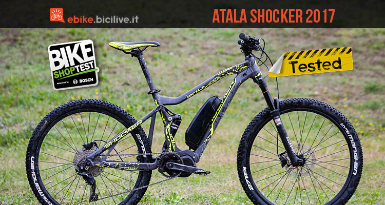 Atala Shocker 2017: e-mtb full con motore Shimano E8000