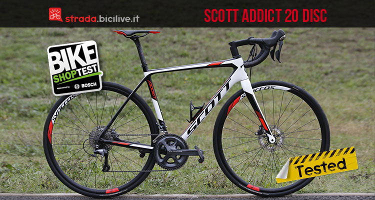 Test bici da corsa Scott Addict 20 Disc