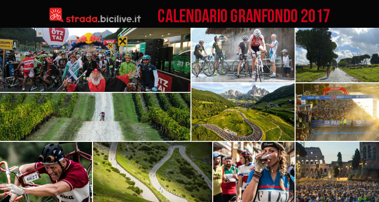 Calendario completo granfondo ciclismo 2017