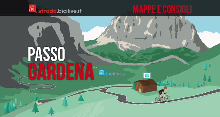 Passo Gardena in bici da corsa: mappe e consigli su come affrontarlo