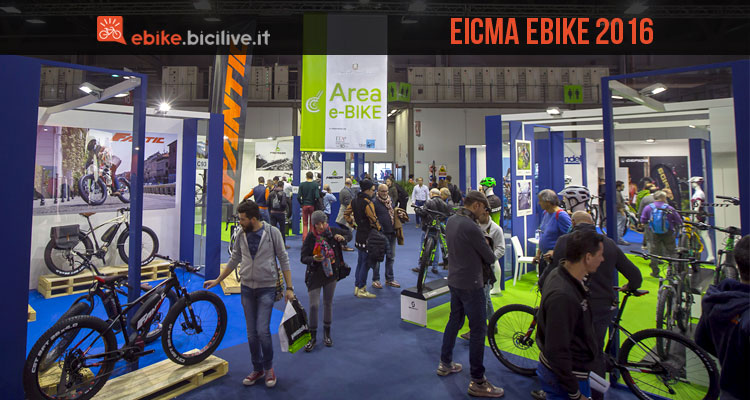 Eicma 2016, un’area dedicata alla pedalata assistita