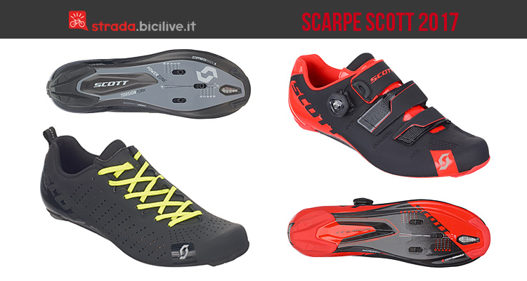 Scarpe per bici da strada Scott Road Premium e Road RC Lace 2017