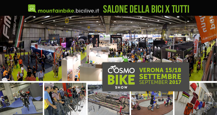 CosmoBike Show 2017: il salone della bici a Verona dal 15 al 18 settembre