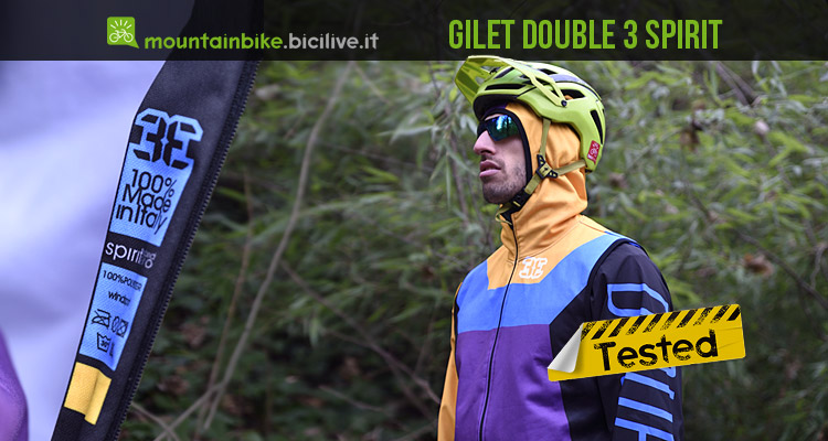 Test gilet smanicato mtb antivento Double3 Spirit