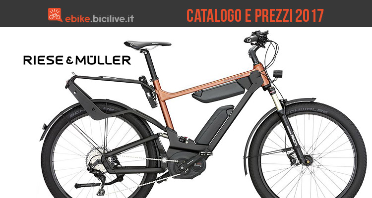 Bici elettriche Riese&Müller: catalogo e listino prezzi 2017