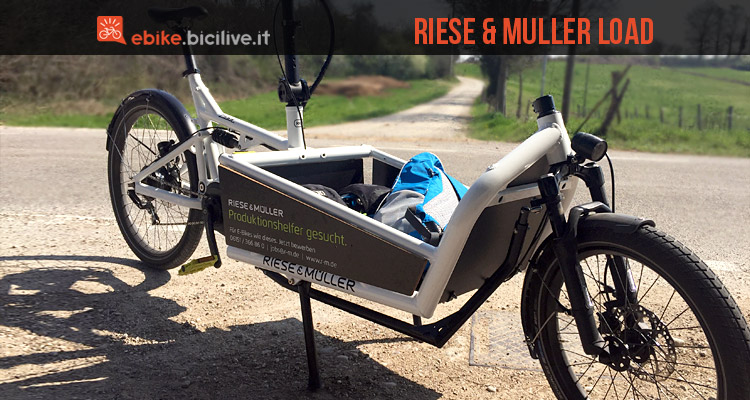 Load, la cargo ebike biammortizzata di Riese & Müller: trasporta fino a 250 kg