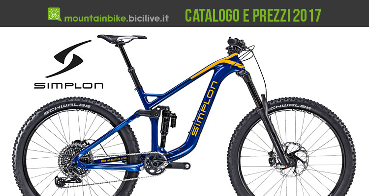 Catalogo e listino prezzi mtb Simplon 2017