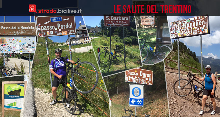 Le 23 mitiche salite del Trentino in bici da corsa