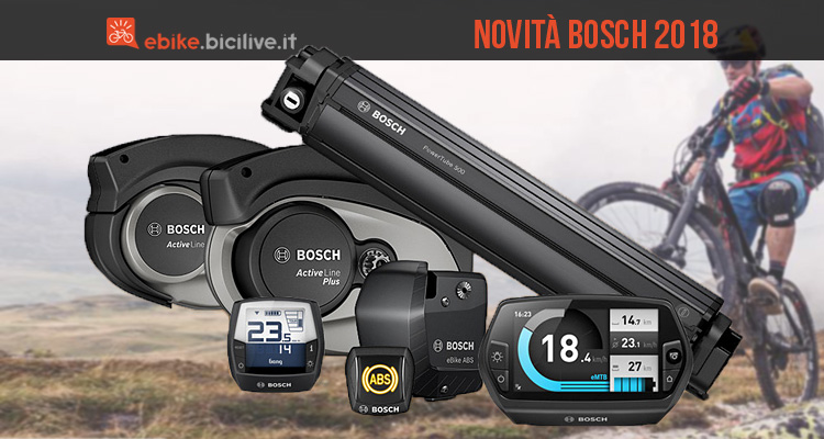 Le novità Bosch 2018 per bici elettriche: motori, batteria, modalità