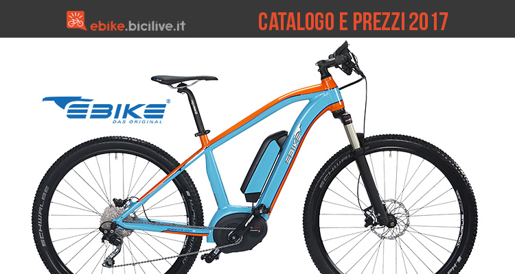 Ebike Das Original: catalogo e listino prezzi 2017