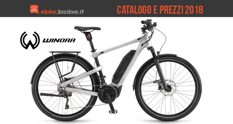 Bici a pedalata assistita Winora: catalogo e listino prezzi 2018