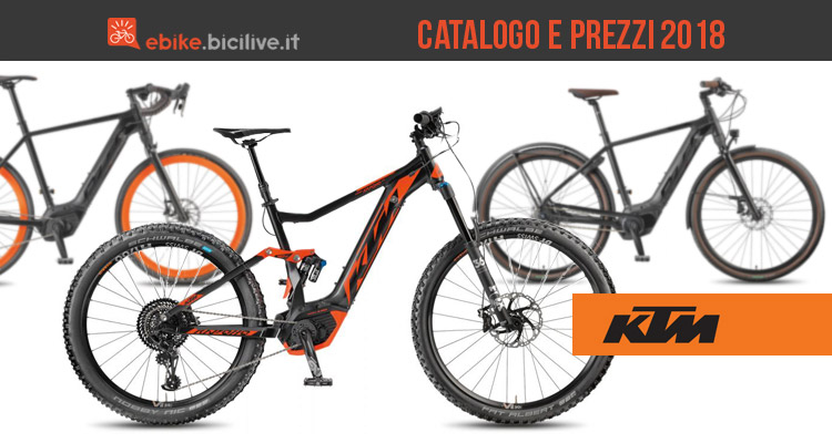 Biciclette elettriche KTM: catalogo e listino prezzi 2018