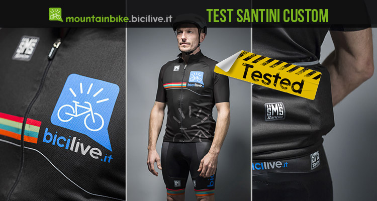 Test abbigliamento mtb Santini Custom Bicilive.it