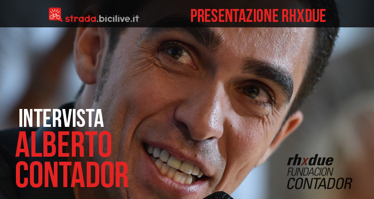 Intervista ad Alberto Contador alla presentazione di rhxdue