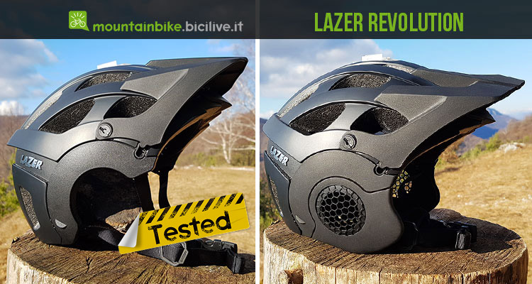 Test casco mtb Lazer Revolution, 23 prese d’aria e protezioni per orecchie