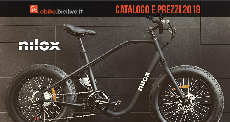 Ebike fat e pieghevoli Nilox: catalogo e listino prezzi 2018