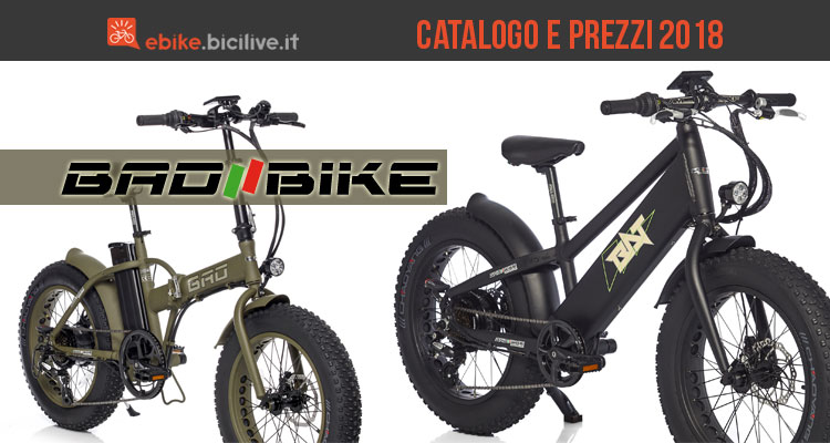 Bad Bike: catalogo e listino prezzi 2018 bici elettriche