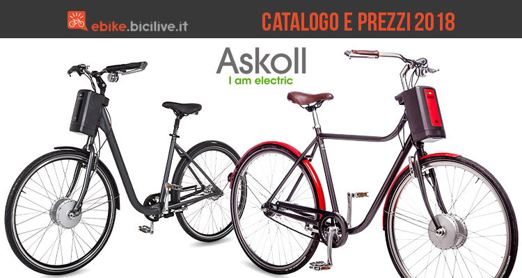Askoll bici elettriche: la gamma e il listino prezzi 2018