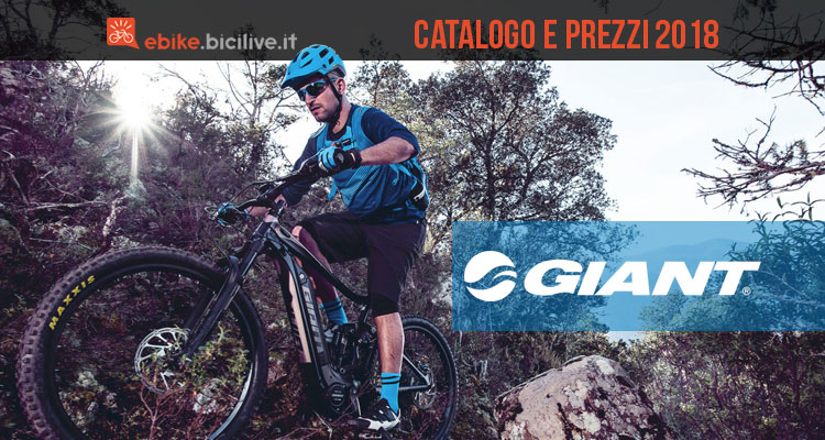 Bici a pedalata assistita Giant: catalogo e listino prezzi 2018