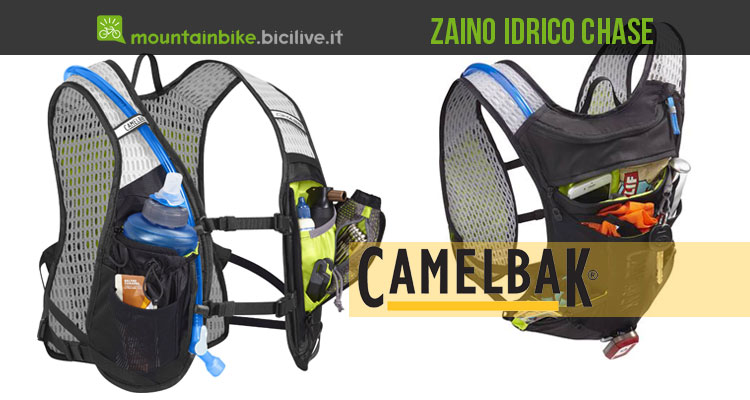 Lo zaino Camelbak Chase con sacca idrica per cross country e offroad