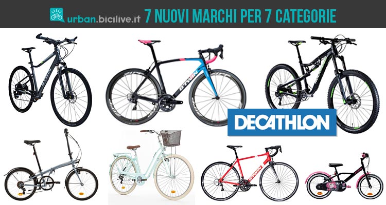 La nuova offerta Decathlon: 7 marchi per 7 categorie di bici