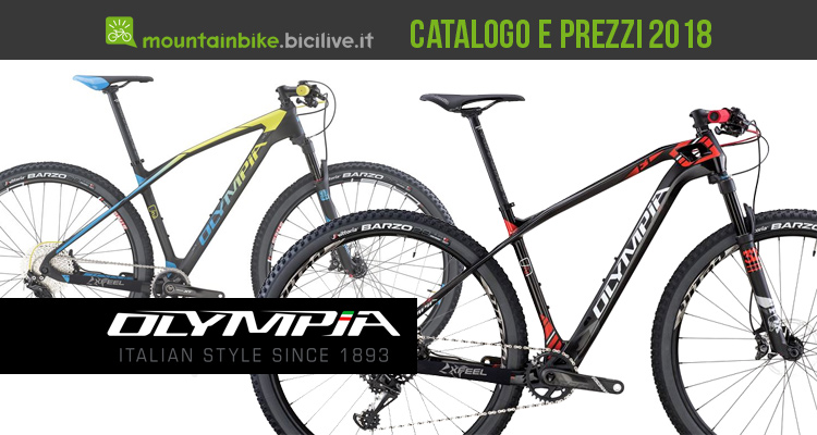 Tutte le mtb di Olympia: catalogo e listino prezzi 2018