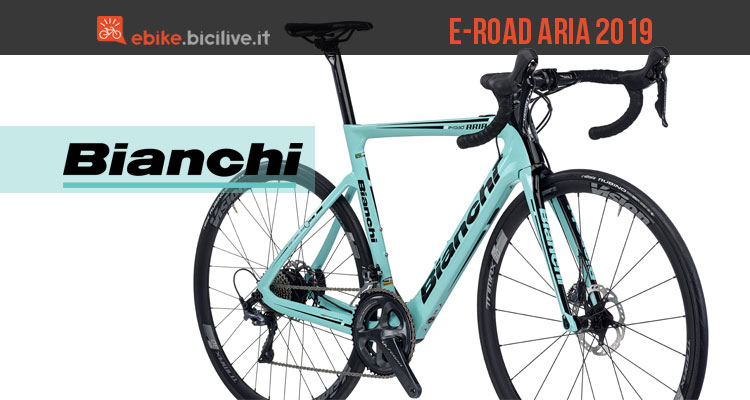 Bianchi Aria e-Road 2019, la bici da corsa elettrica con telaio aero in carbonio
