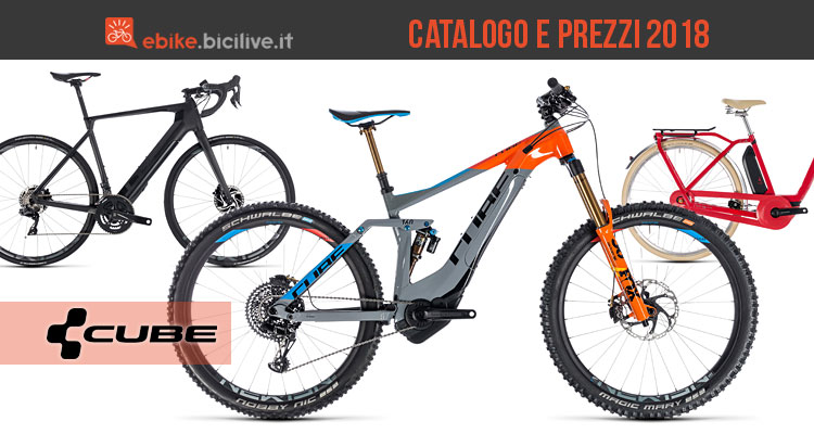 Bici elettriche Cube: catalogo e listino prezzi 2018