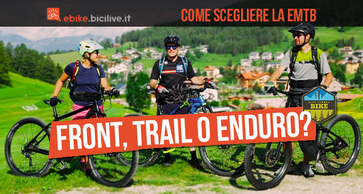 Come scegliere la eMTB: front, trail o enduro?