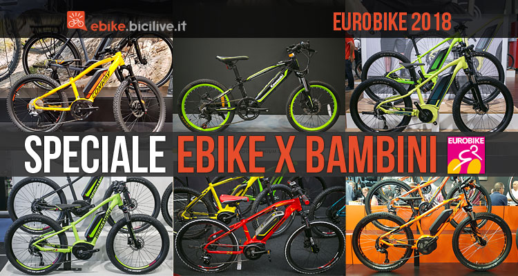 Bici e mtb a pedalata assistita 2019 per bambini e ragazzi