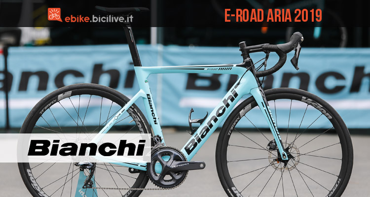 Bianchi Aria e-Road 2019, la bici da corsa elettrica con telaio aero in carbonio