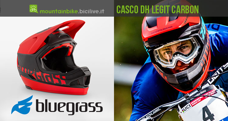 Nuovo Bluegrass Legit Carbon, il casco superleggero per DH