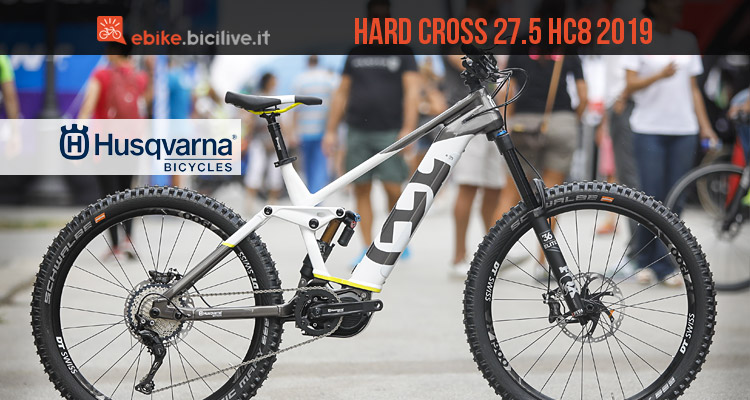 La nuova eMTB Husqvarna Hard Cross 27.5 HC8 2019