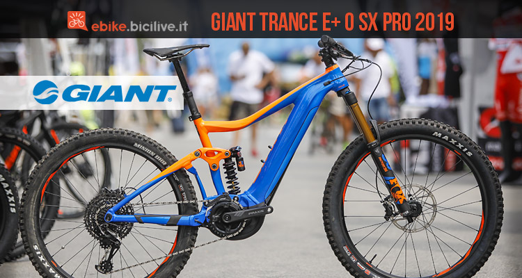 Il breve test della eMTB Giant Trance-E+ 0 SX Pro 2019